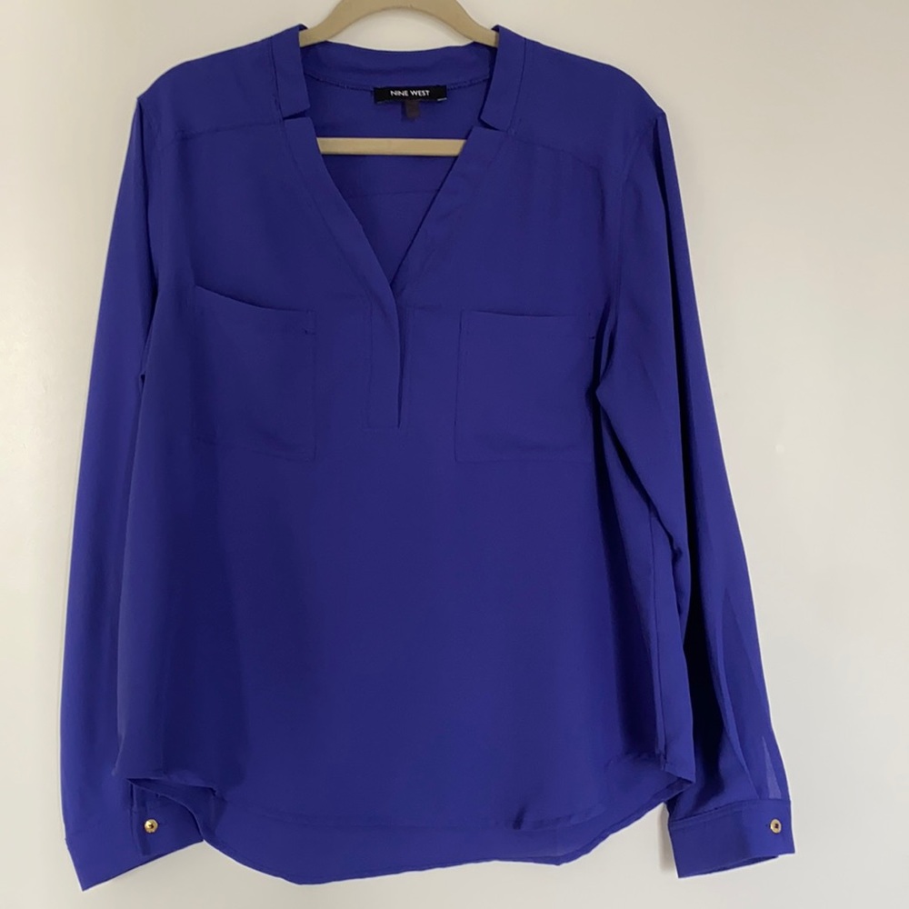 Nine West purple blouse